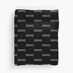 Dustin Poirier Quote Duvet Cover