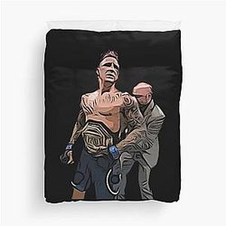 Dustin Poirier Sticker Duvet Cover
