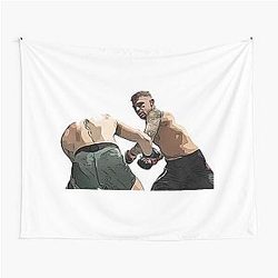Dustin Poirier Vintage Sticker Tapestry
