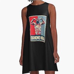 People Classic Dustin Poirier Girl Diamond Vintage Style A-Line Dress