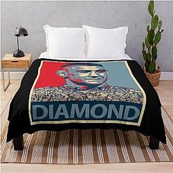 People Dustin Poirier Girl Diamond Vintage Style Throw Blanket