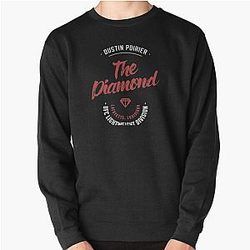 Dustin Poirier Vintage Typography Badge Red Classic Pullover Sweatshirt