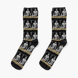 Awesome First Day with Dustin Poirier Vintage Style Socks