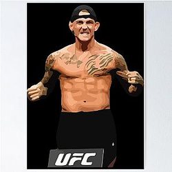 Dustin Poirier Vintage Sticker Poster