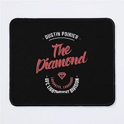 Dustin Poirier - Vintage Typography Badge Red Classic Mouse Pad