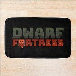 Dwarf Fortress Title Logo - Dwarf Fortress, Bay 12 Games, Dwarf Fortress Merch, Dwarf Fortress Gift Bath Mat