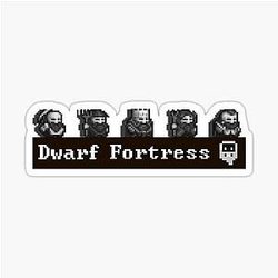 Dwarf Fortress - The King Gang Sticker