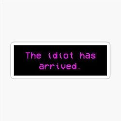 Dwarf Fortress The Idiot Has Arrived Sticker