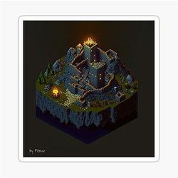 Zerg Fortress - Artwork 9 by Pitasso Sticker