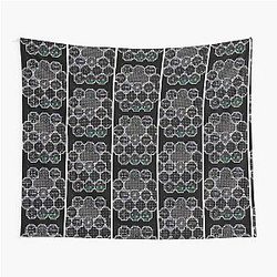 Dwarf Fortress library with Fnord tiles Tapestry