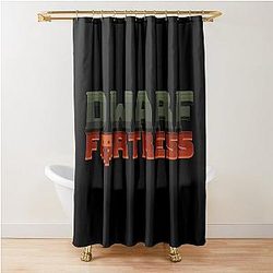 Dwarf Fortress Logo - Dwarf Fortress, Bay 12 Games, Dwarf Fortress Merch, Dwarf Fortress Gift Shower Curtain