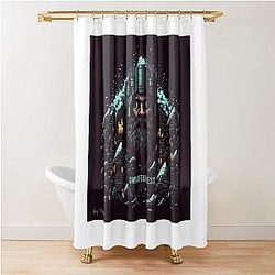 Zerg Fortress Dwarf Fortress - Artwork 7 by Pitasso Shower Curtain