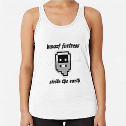Dwarf fortress strike t-shirt design by Daykmo Racerback Tank Top