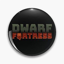 Dwarf Fortress Logo, Dwarf Fortress Merch, Dwarf Fortress Gift Pin
