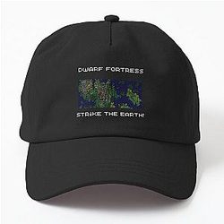 Strike the Earth! Dwarf Fortress Map Dad Hat