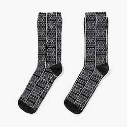 Dwarf Fortress library with Fnord tiles Socks