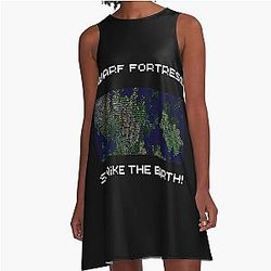 Strike the earth Dw dwarf Fortress map A-Line Dress