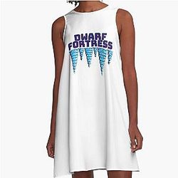 Dwarf Fortress Game A-Line Dress