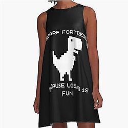 Dwarf Fortress - Because Losing is Fun A-Line Dress