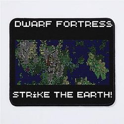 Strike the earth! Dwarf Fortress map Mouse Pad