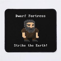 Dwarf fortress pixel art mouse pad