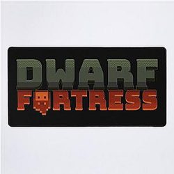 Dwarf Fortress Title Logo - Dwarf Fortress Bay 12 Games Dwarf Fortress Title Dwarf Fortress Logo Dwarf Fortress Merch Gift Desk Mat