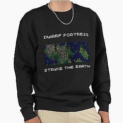 Strike the Earth! Dwarf Fortress Map Crewneck Sweatshirt