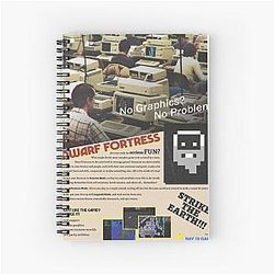 Dwarf Fortress Poster Vintage advertisement poster Notebook