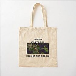 Strike the Earth! Dwarf Fortress Map Cotton Tote Bag