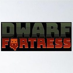 Dwarf Fortress Title Logo - Dwarf Fortress, Bay 12 Games, Dwarf Fortress Merch, Dwarf Fortress Gift Poster