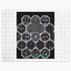 Dwarf Fortress library with Fnord tiles Jigsaw Puzzle