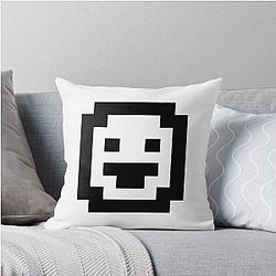 Dwarf Fortress Black Throw Pillow