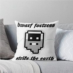 Dwarf Fortress strike Earth T-shirt design by Daykmo Throw Pillow