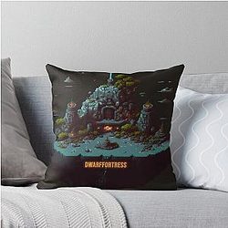 Zerg Fortress Dwarf Fortress - Artwork 8 by Pitasso Throw Pillow