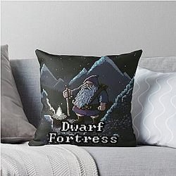 Zerg Fortress Dwarf Fortress - Artwork 3 by Pitasso Throw Pillow