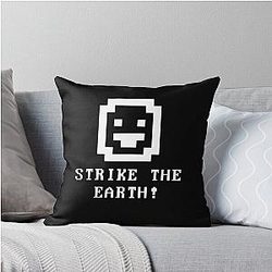 Strike the Earth Dwarf Fortress Throw Pillow