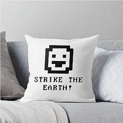 Strike the Earth Dwarf Fortress Throw Pillow