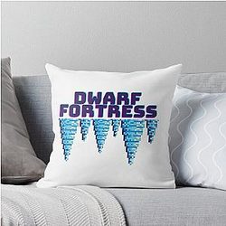 Dwarf Fortress Map Game Throw Pillow