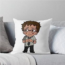 Chibi Dwight Fairfield Sticker Throw Pillow becomes Chibi Dwight Fairfield Sticker Pillow