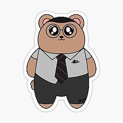 Dwight Fairfield Bear Sticker