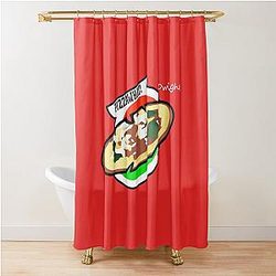 Dwight Fairfield DBD Pizza Shower Curtain
