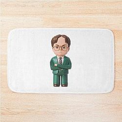 Adorable Dwight Schrute Bobblehead from The Office Bath Mat