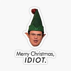 Dwight Schrute Christmas Sticker