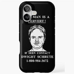 If Seen Contact Dwight Schrute iPhone Case