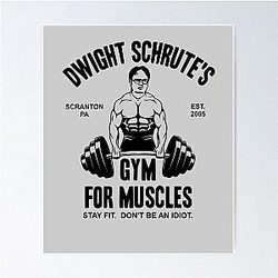 Dwight Schrute Gym Poster for Muscles