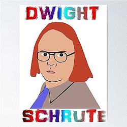 Dwight Schrute Illustration Poster