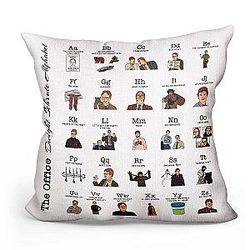Dwight Schrute Theme Alphabet Throw Pillow Cover Home Decor Gifts for Fans