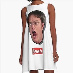 Dwight Schrute Beets A Line Dress