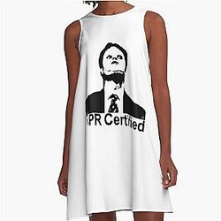 Dwight Schrute CPR Certified Sticker Dress