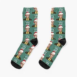 Dwight Schrute Christmas Card Socks